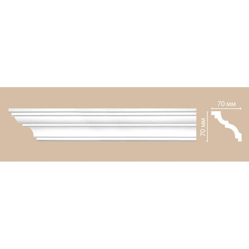 96614/45 плинтус DECOMASTER-2 (70х70х2400мм)