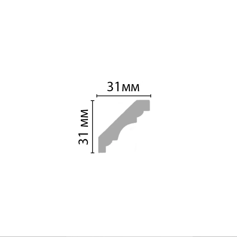 96681/105 плинтус DECOMASTER-2 (31х31х2400мм)