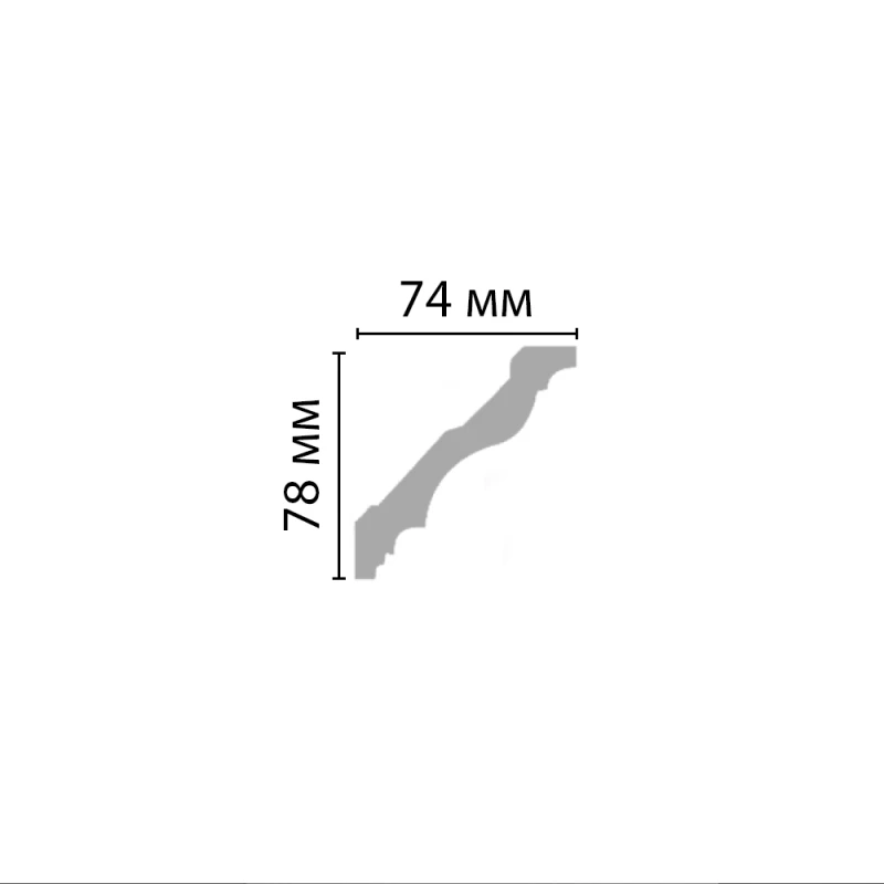 96684/46 плинтус DECOMASTER-2 (78х74х2400мм)