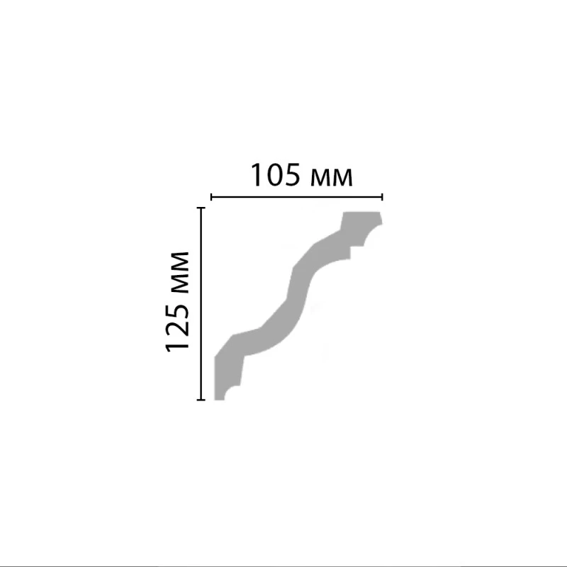 DP 2212/24 плинтус DECOMASTER-2 (125х105x2400мм)