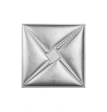 Мягкая стеновая панель из экокожи Stella - Silver в Рязани