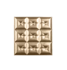 Мягкая стеновая панель из экокожи Boss 400х400 мм - Gold в Рязани