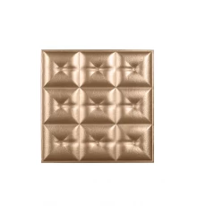 Мягкая стеновая панель из экокожи Boss 400х400 мм - Champagne в Рязани