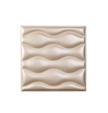 Мягкая стеновая панель из экокожи Wave - Apricot в Рязани