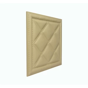 Мягкая стеновая панель из экокожи Classic 400х400 мм - Peach