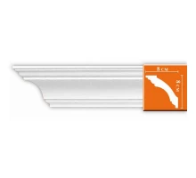 Плинтус потолочный без орнамента DP213