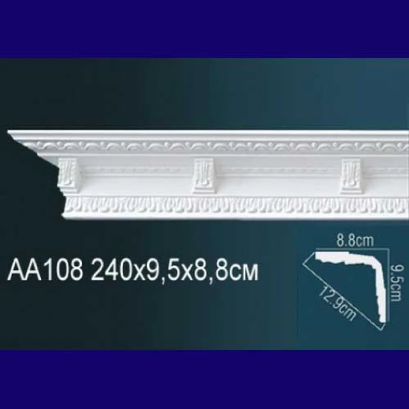 потолочный плинтус с орнаментом AA108
