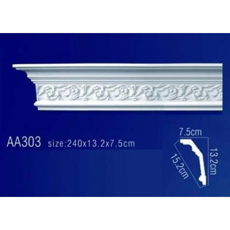потолочный плинтус с орнаментом AA303