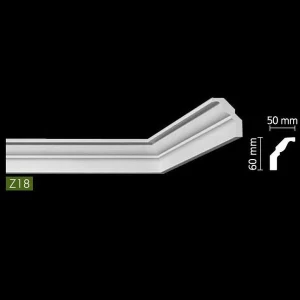 Гладкий потолочный профиль Z18